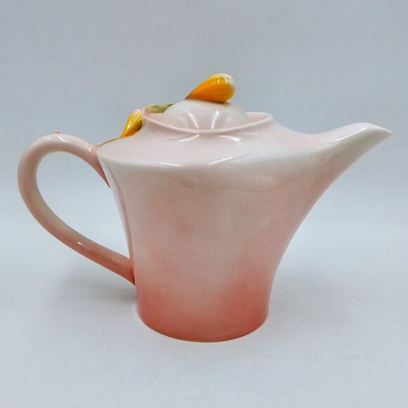 Pier 1 Imports Ladybug Daydreams Teapot 3D Lady Bug Pink Hand Painted Porcelain - Picture 3 of 10